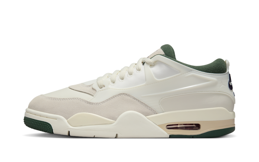 Air Jordan 4 RM Light Cream Midnight Green: Estilo retro con confort moderno
