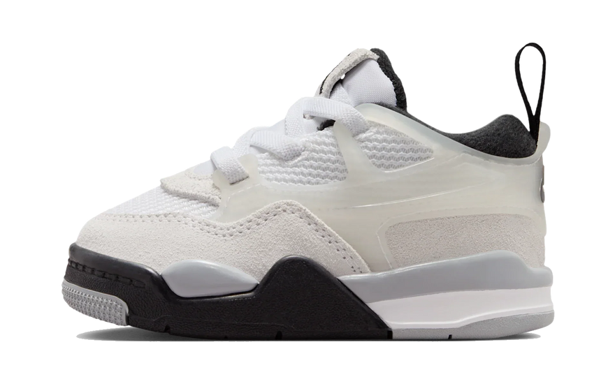 Air Jordan 4 RM White Light Smoke Grey Black (TD): el AJ4 más fácil de llevar, ahora en talla bebé