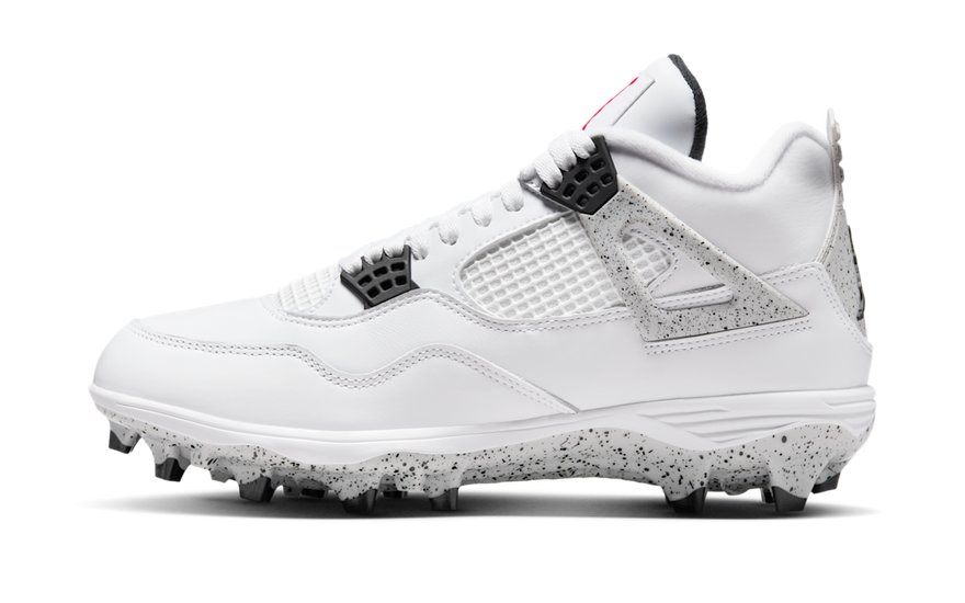 Air Jordan 4 Retro TD Cleat White Cement — Cleats with performance and style
