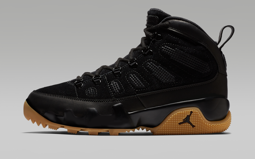 Air Jordan 9 Retro Boot NRG Black Light Gum — Botas urbanas resistentes para invierno