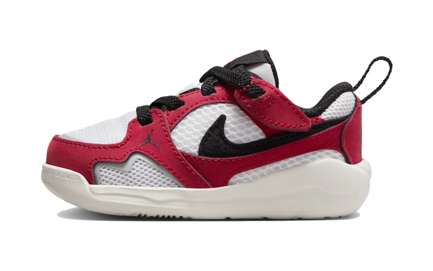 Air Jordan CMFT Era White Varsity Red Sail Black (TD): el Jordan más cómodo para los primeros pasos