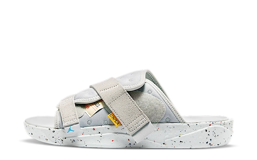 Air Jordan Crater Slide Union Future is Now — A sustainable and urban sandal that sets trends. 
