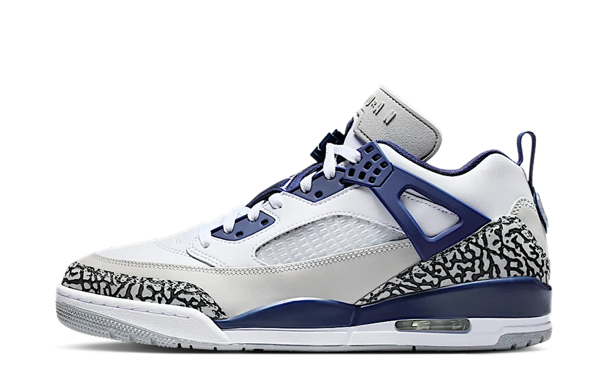 Air Jordan Spizike Low White Neutral Grey Anthracite Midnight Navy — El híbrido Jordan que necesitas