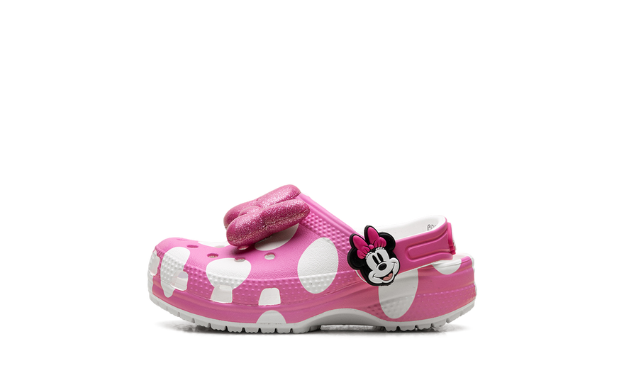 Crocs Classic Clog Disney Minnie Mouse Pink (TD) — Zuecos rosa que tus peques amarán