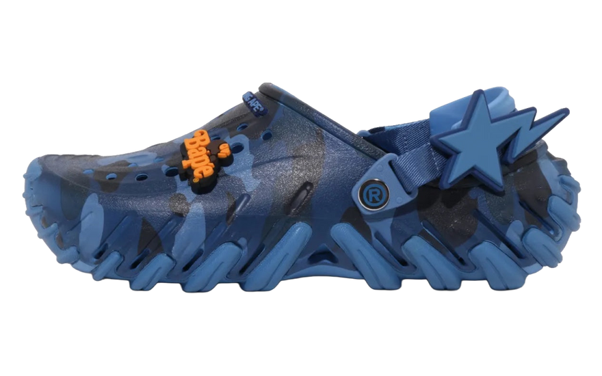 Crocs Echo RO Clog Bape Powder Blue Camo - Confort urbano que roba miradas