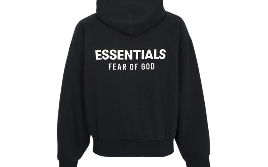 Fear of God Essentials Zip Up Hoodie Black: la sudadera minimal que eleva tu look