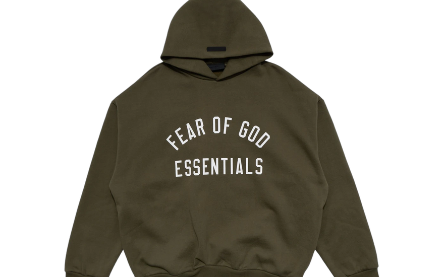 Fear of God Essentials Fleece Hoodie Military: la sudadera oversized que define el streetwear