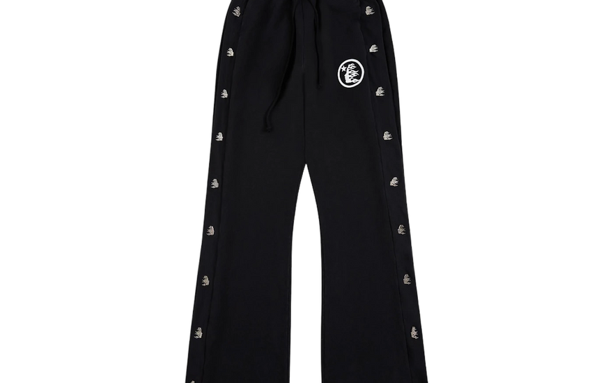 Hellstar Mirror Face Sweatpant Black: Jogger reflectante para destacar en la ciudad