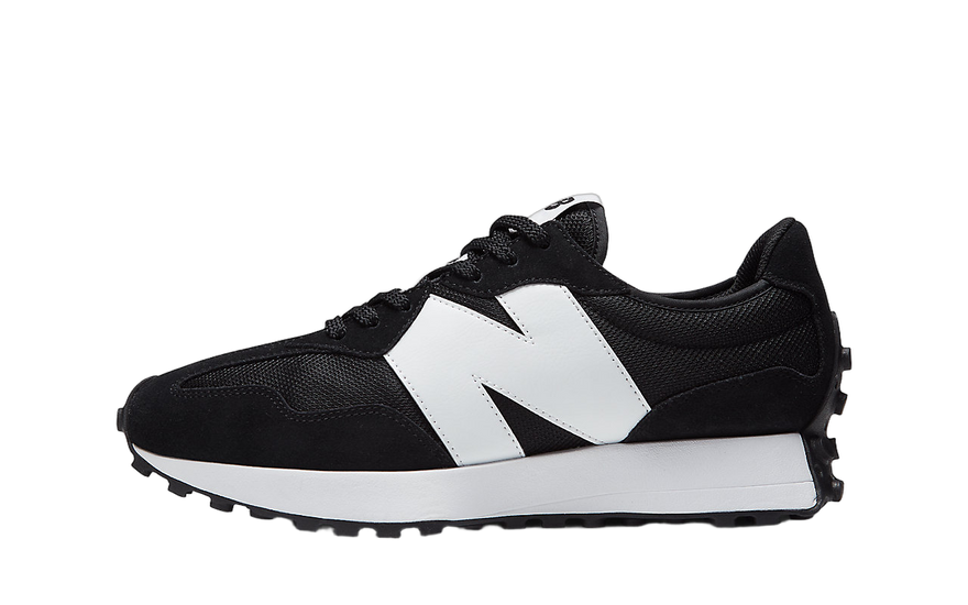 New Balance 327 Negru Alb N Logo: stil vechi cu atitudine modernă