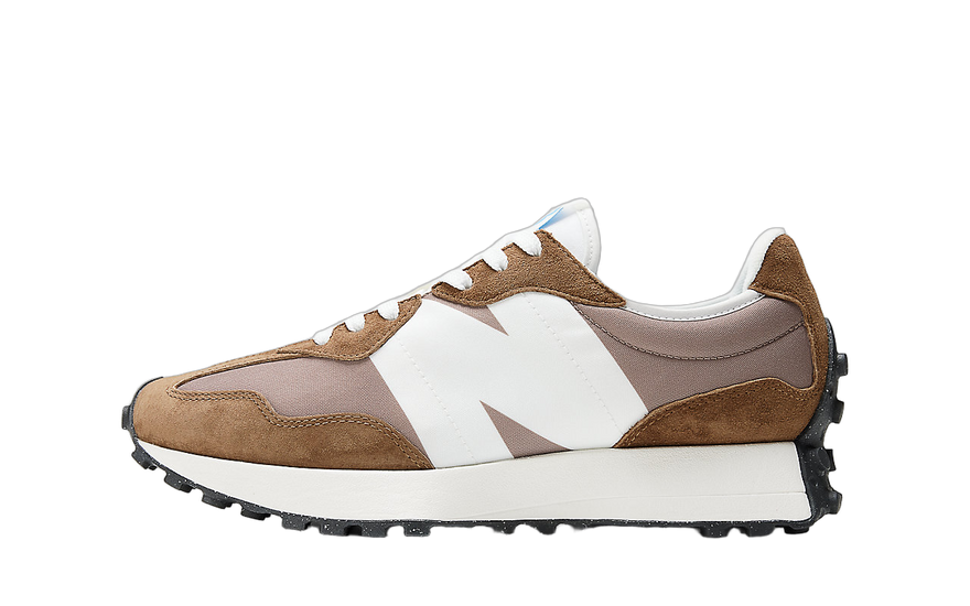 New Balance 327 Dark Earth Mushroom: de aardetint sneaker die je stedelijke look transformeert