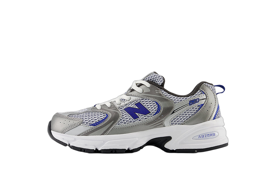 New Balance 530 Dunkelsilber Metallisch Königsblau — Altmodisch, bequem und städtisch