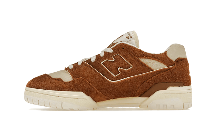 New Balance 550 Aime Leon Dore Brunt mocka — Det bruna mockamaterialet som omdefinierar den urbana retrostilen