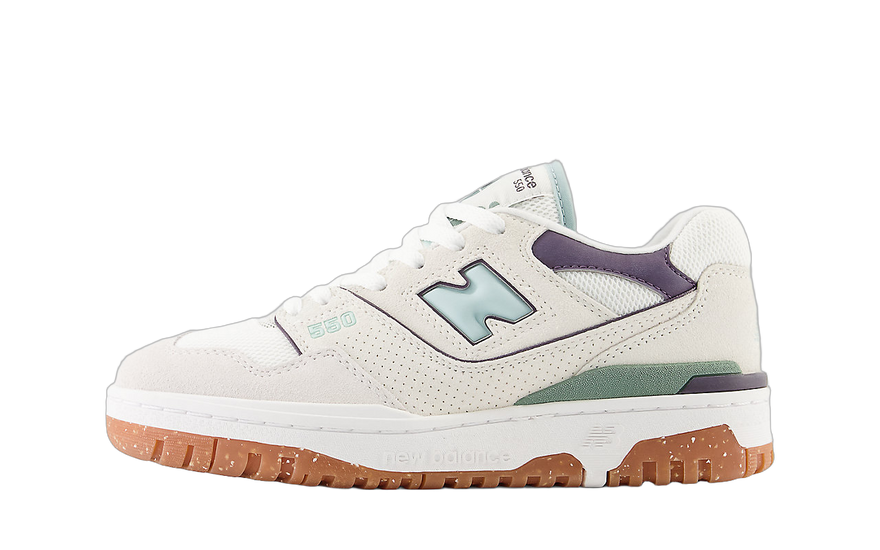 New Balance 550 Sea Salt White Fog — Classiques revisitées pour le vêtement de rue moderne