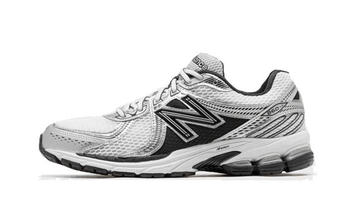 New Balance 860v2 Nero Bianco Argento: stabilità clinica con stile cittadino