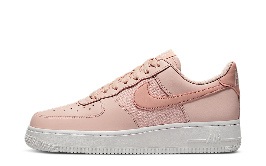Nike Air Force 1 Low '07 ESS Cross Stitch Pink Oxford: Zapatillas Rosa con Bordado Artesanal