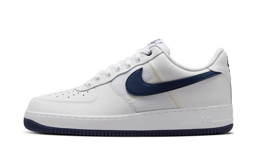 Nike Air Force 1 Low '07 LV8 SE Mesh Tape White Midnight Navy: clásico reinventado para tu armario urbano