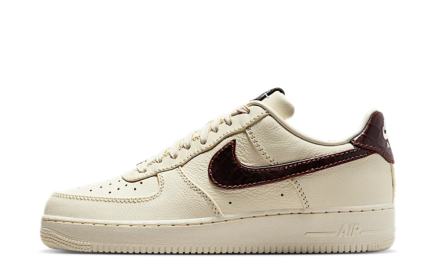 Nike Air Force 1 Low '07 Soft Pearl Brown Croc — el clásico reinventado