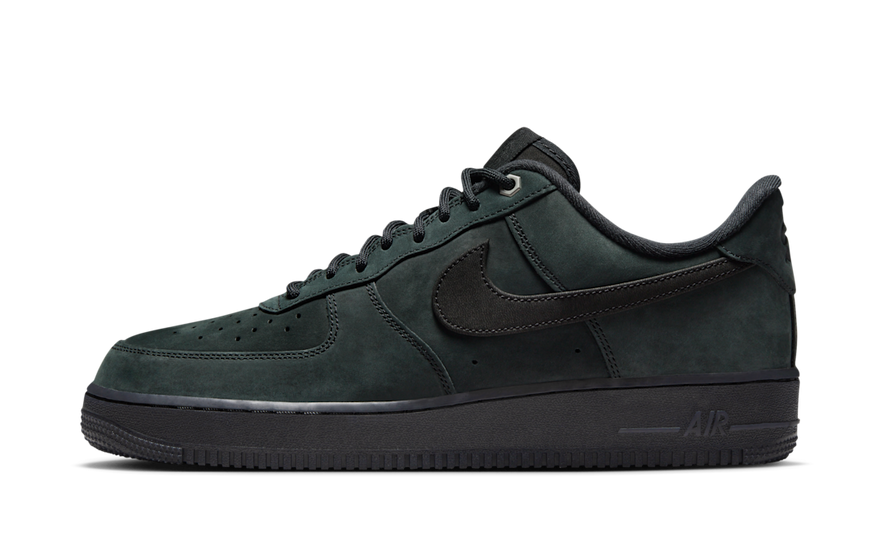 Nike Air Force 1 Low '07 WB Triple Black Nubuck — The classic urban style in black nubuck