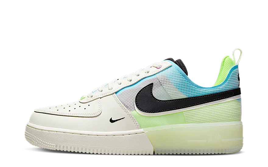Nike Air Force 1 React Sail Barely Volt — Classic reinvented with React cushioning