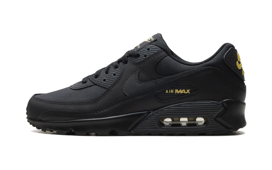 Nike Air Max 90 Black Buff Gold: el negro total con destello dorado que domina 2026