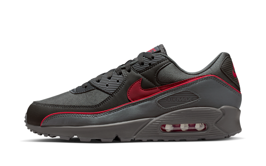 Nike Air Max 90 Premium Iron Grey University Red: classic renewed for your streetwear