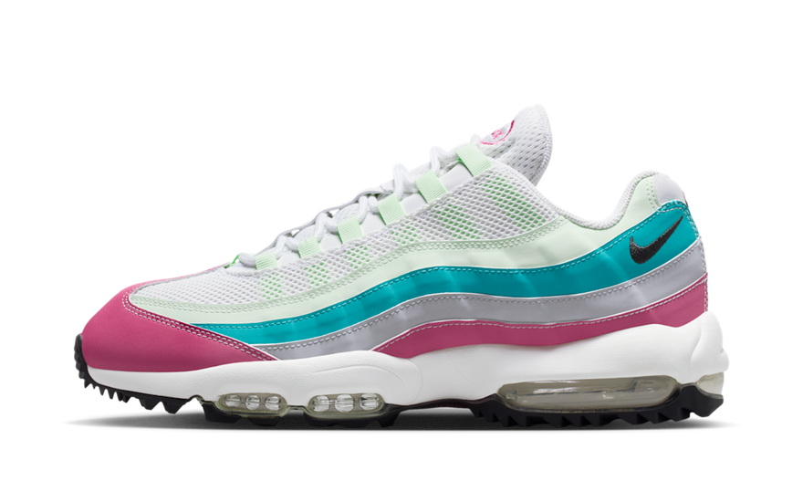 Nike Air Max 95 Golf Peony Dusty Cactus: estilo icónico y rendimiento en tu juego