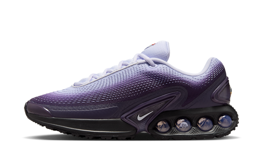 Nike Air Max Dn Dark Raisin Dusty Amethyst Black Amethyst Tint — Estilo urbano con Air visible