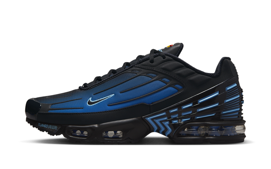 Nike Air Max Plus 3 Black Blue Gradient: Degradado azul-negro y amortiguación Tuned Air
