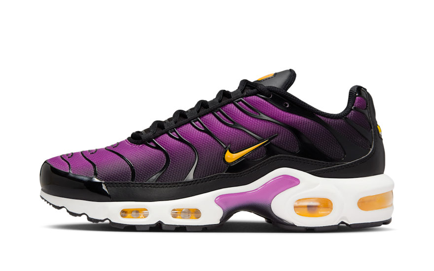 Nike Air Max Plus Black Laser Orange White Hyper Violet: the classic urban style with attitude