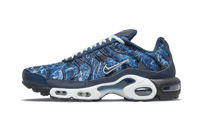 Nike Air Max Plus Midnight Navy White: estilo urbano y amortiguación Tuned Air