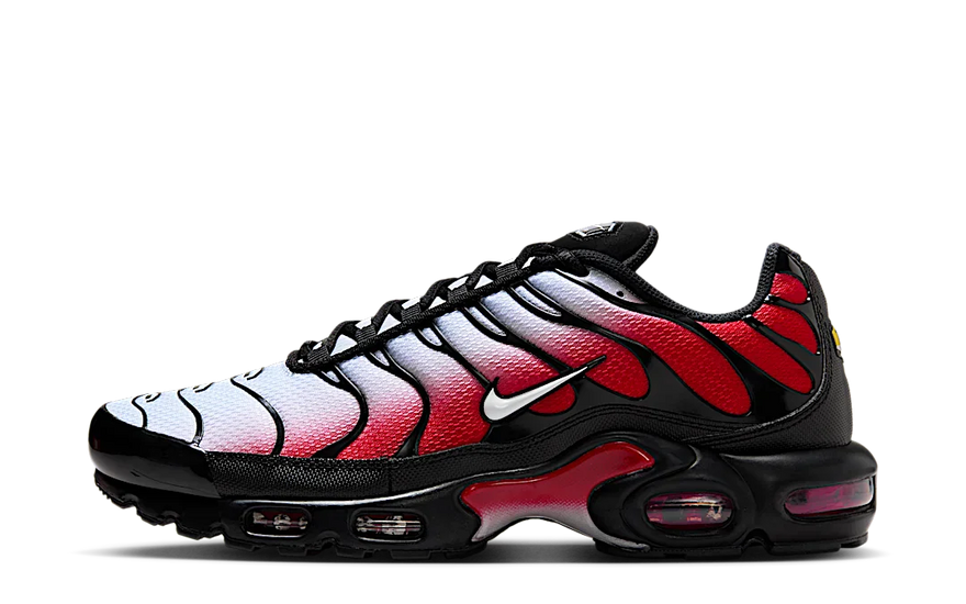 Nike Air Max Plus Pure Platinum University Red Black White - Estilo urbano imprescindible