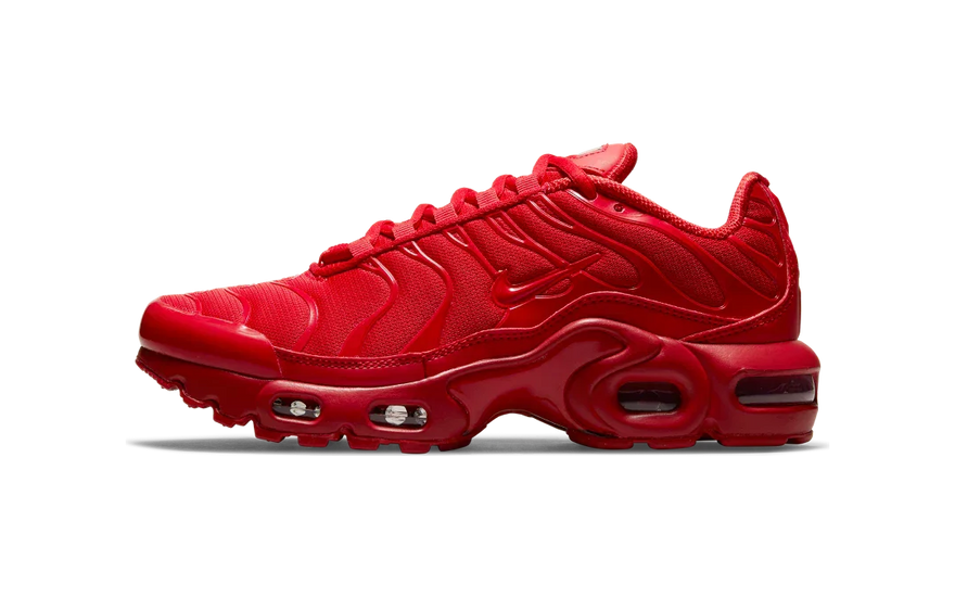 Nike Air Max Plus University Red: retro style and Tuned Air cushioning