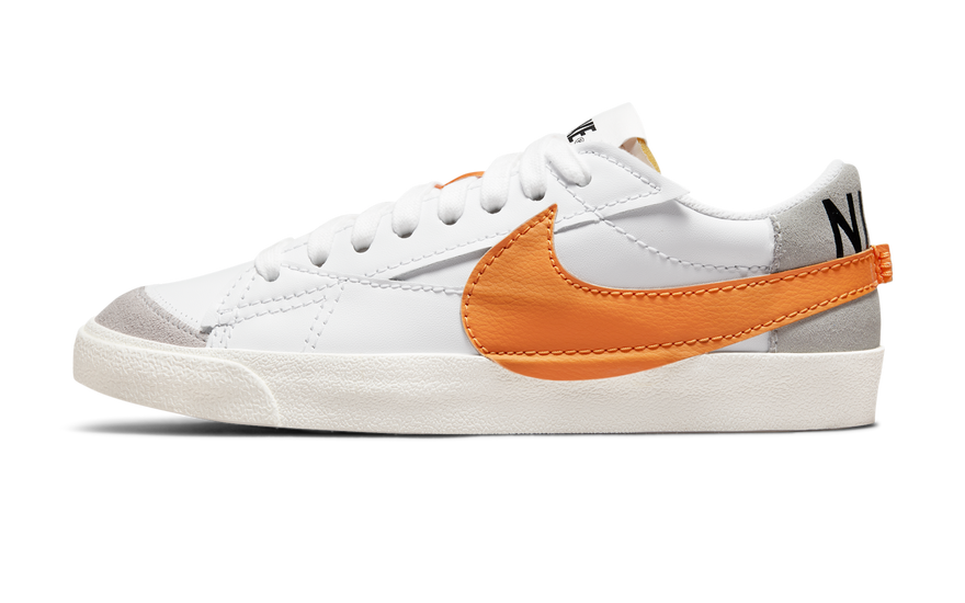 Nike Blazer Low 77 Jumbo White Alpha Orange Sail: el clásico reinventado con Swoosh XL