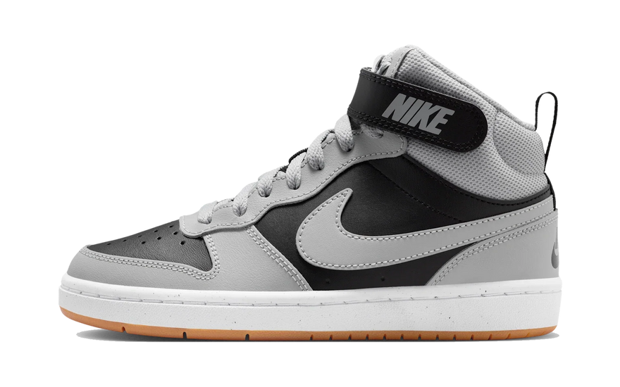 Nike Court Borough Mid 2 Black Light Smoke Grey Gum: la mid de piel que arregla cualquier outfit en 2026