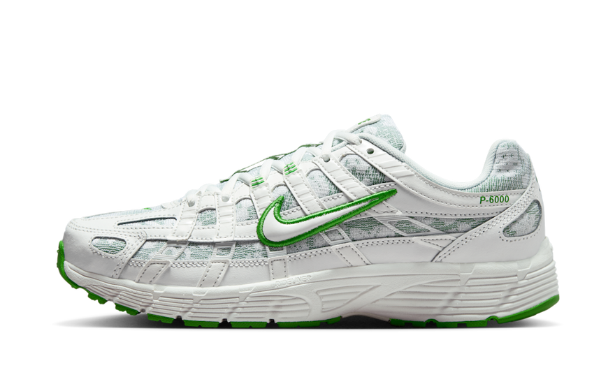 Nike P-6000 Summit White Kelly Green: estilo retro y confort urbano