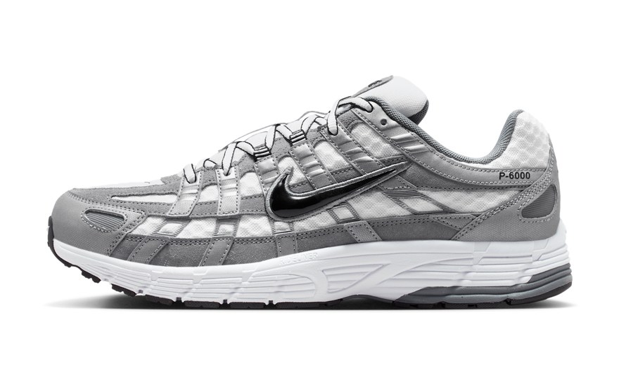 Nike P-6000 White Metallic Cool Grey Black: la base neutra que arrasa en el streetwear Y2K