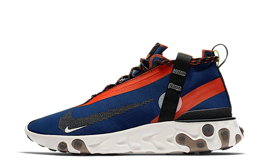 Nike React Runner Mid WR ISPA Blue Void Team Orange — La mid-top que reinventa la calle