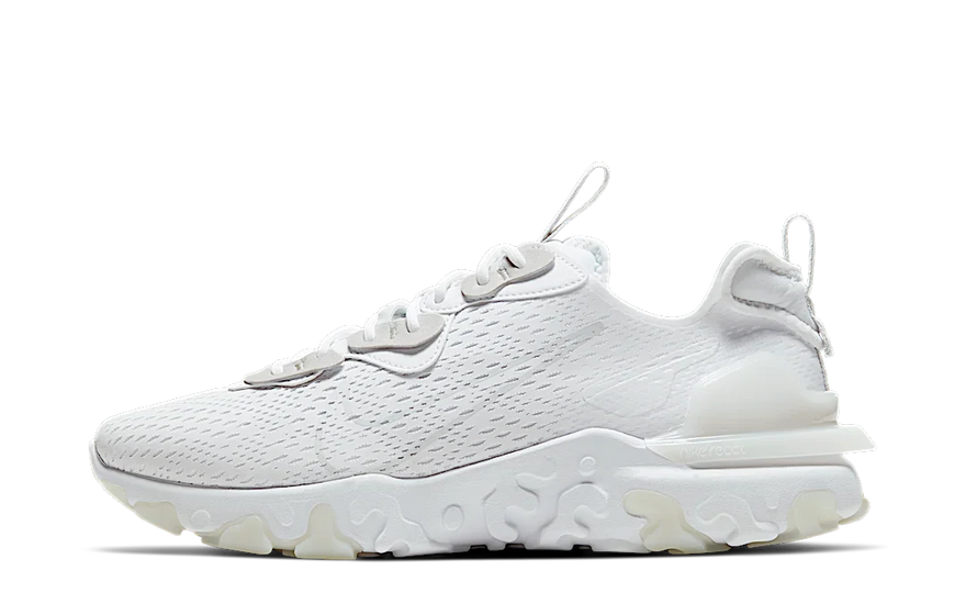 Nike React Vision White Light Smoke Grey: Comodidad futurista para la ciudad