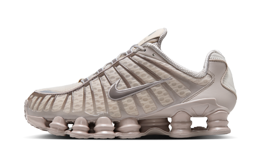 Nike Shox TL Orewood Brown Cave Stone: retro style with Shox cushioning