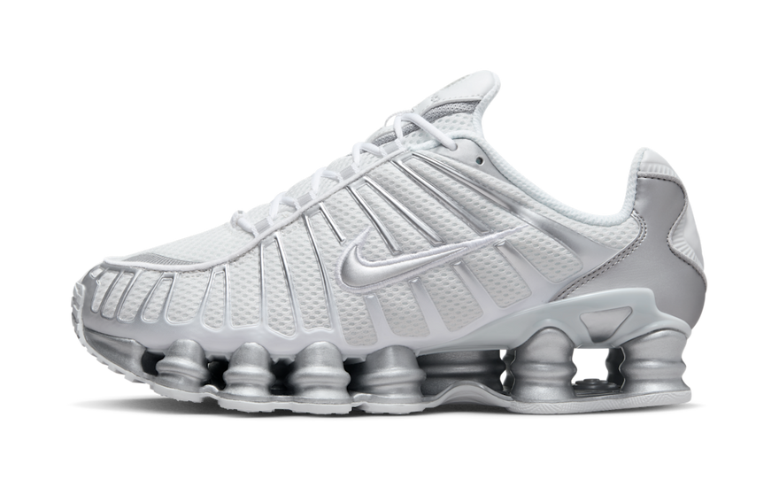 Nike Shox TL White Chrome: the white icon with responsive bounce
