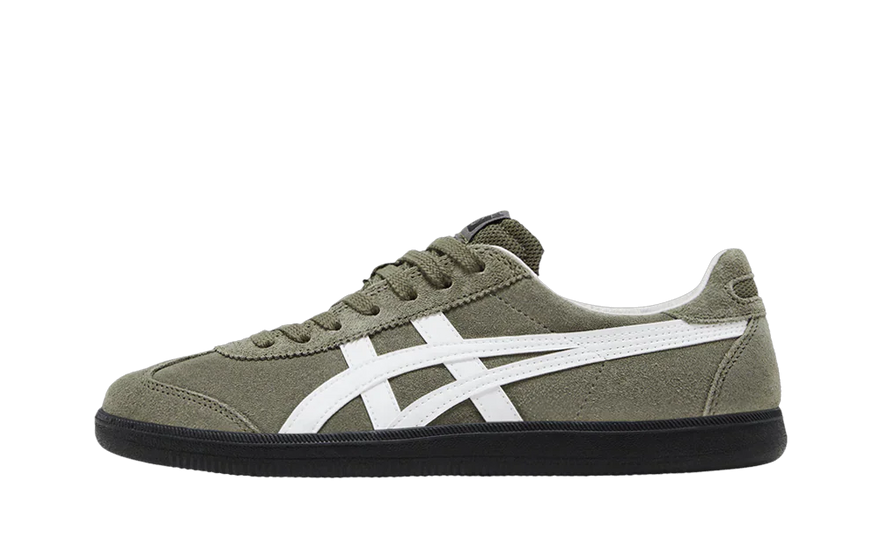 Onitsuka Tiger Tokuten Burnt Green White Black — Zapatillas retro con estilo urbano