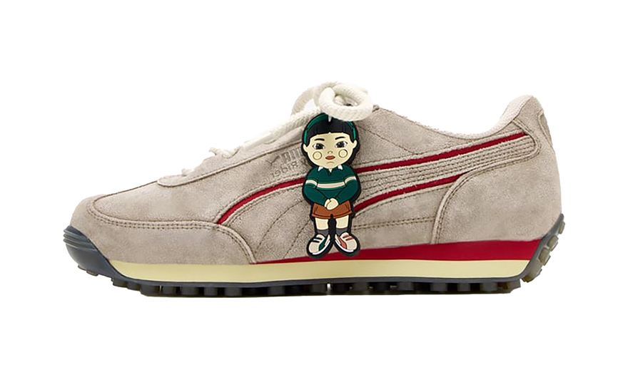 Puma Easy Rider Squid Game Alpine Snow Dark Myrtle: las sneakers que se rascan para revelar el rojo oculto