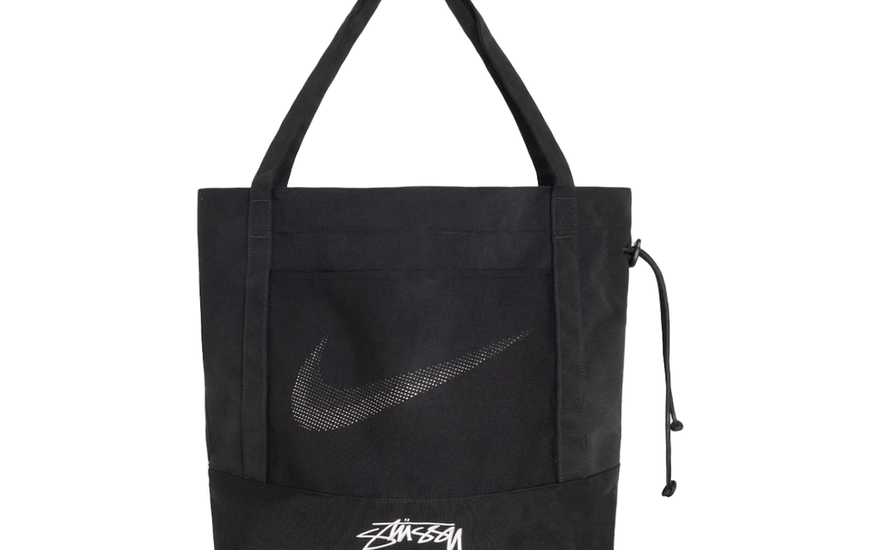 Stussy x Nike Tote Black: the essential urban tote for city and beach