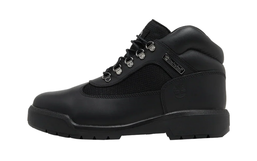 Timberland Field Boot Mid Lace Up Waterproof Black: botín urbano impermeable y con estilo
