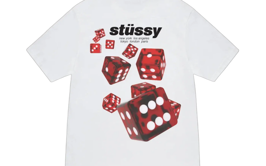 Stussy Rollers Tee White: the essential streetwear T-shirt for your wardrobe