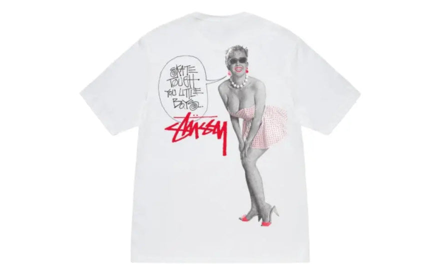 Stussy Skate Tough Tee White: the essential t-shirt for urban skateboarding