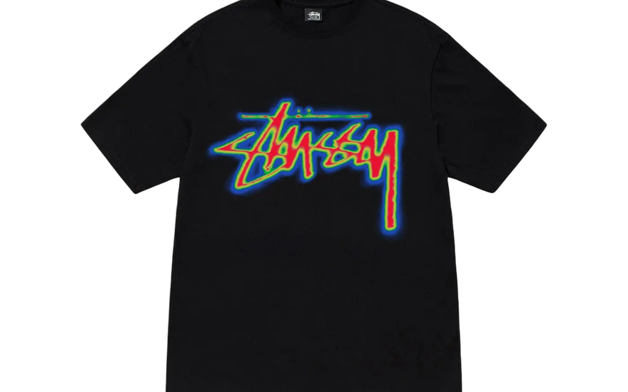 Stussy Thermal Stock Tee Black — La camiseta térmica urbana que necesitas