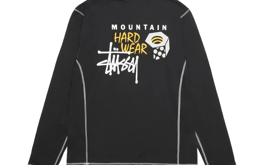 Stussy x Mountain Hardwear L/S Tee Stealth Grey — the shirt that combines urban style and performance