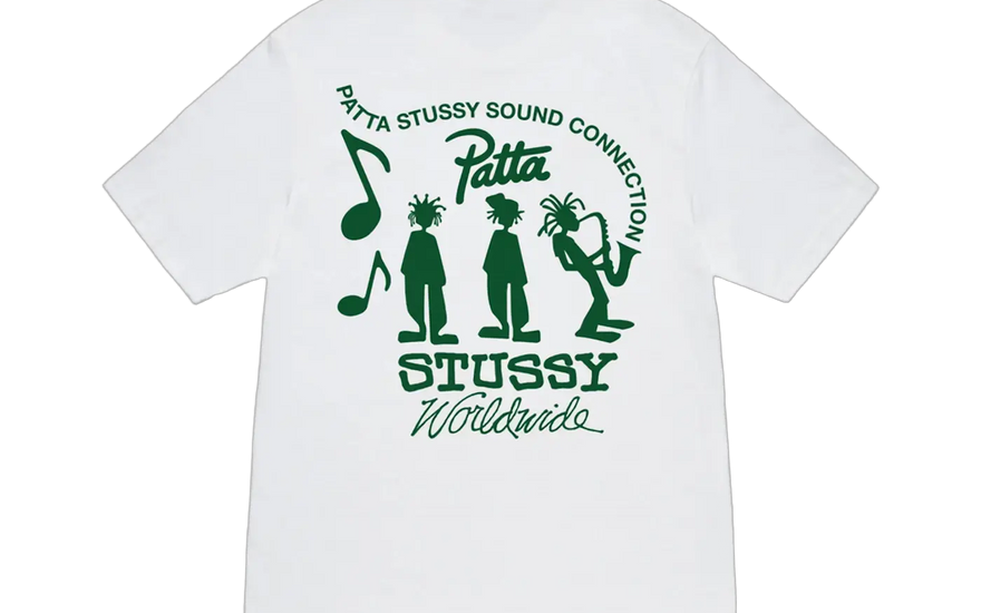 Stussy x Patta Sound Connection Tee White — The essential collaborative T-shirt