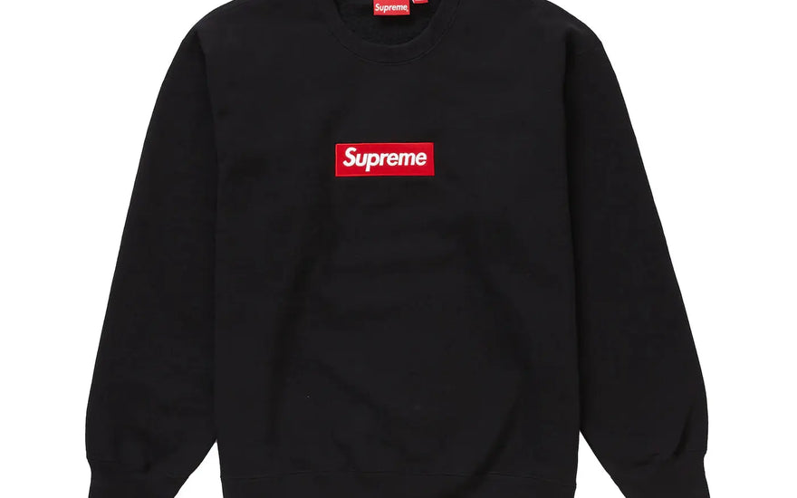Supreme Box Logo Crewneck (FW22) - Black: the must-have streetwear sweatshirt 